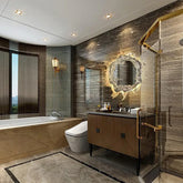 Spiegelleuchte Bad mit Schalter im kreativen Design - Clowas.de