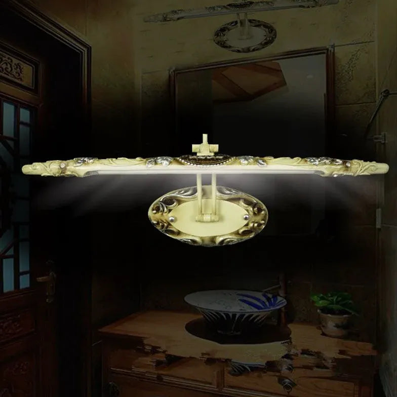 Spiegelleuchte mit Schalter Bad im klassischen Retro Design - Clowas.de