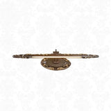 Spiegelleuchte mit Schalter Bad im klassischen Retro Design - Clowas.de