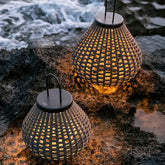 Stehlampe Akku Outdoor mit schlichtem Bambusdesign - Clowas.de