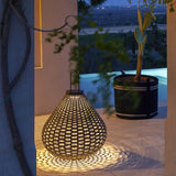Stehlampe Akku Outdoor mit schlichtem Bambusdesign - Clowas.de