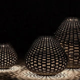 Stehlampe Akku Outdoor mit schlichtem Bambusdesign - Clowas.de