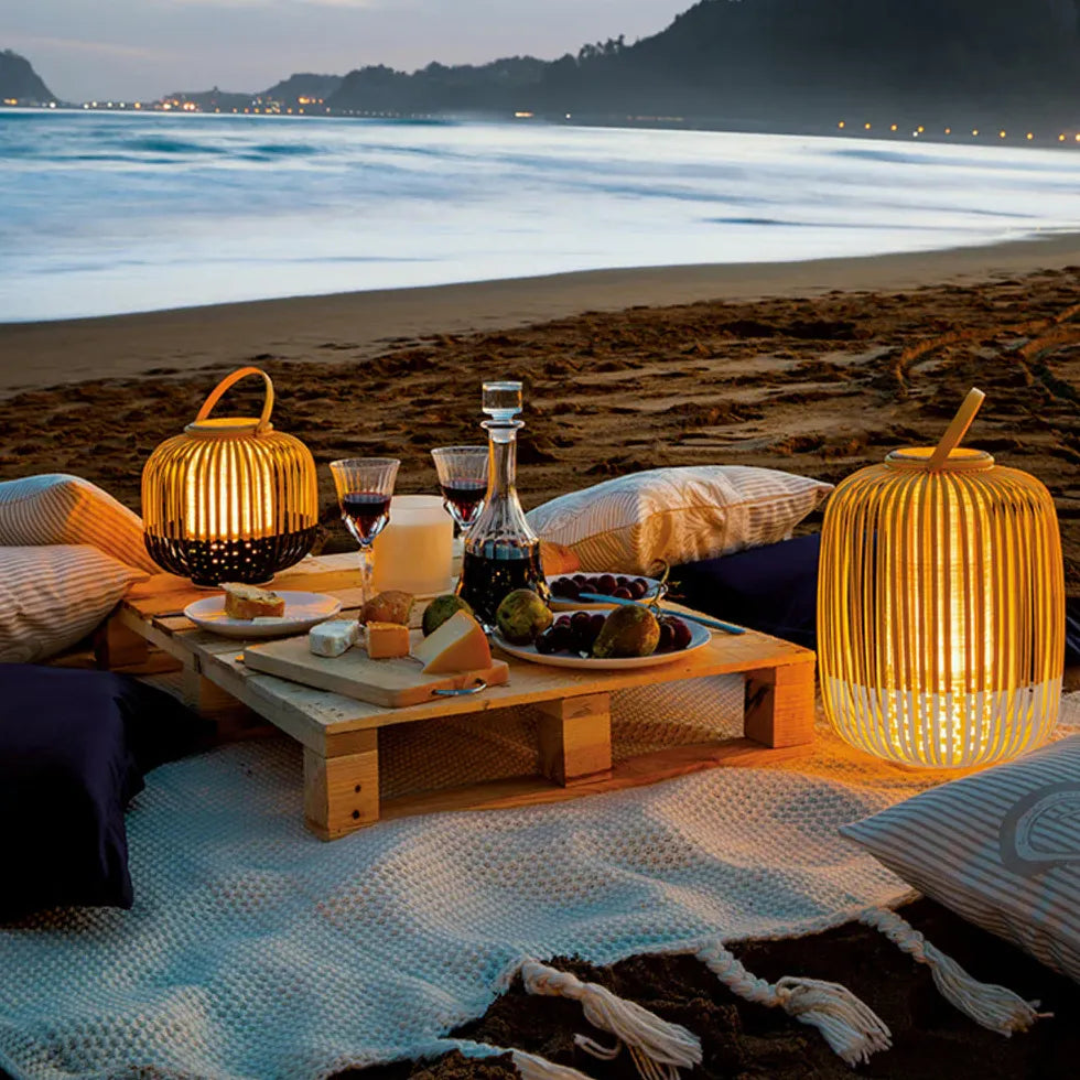 Stehlampe Rattan Bambus schlichte elegante Wohnraumbeleuchtung - Clowas.de