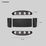 Moderne Außenwandleuchte Up & Down aus Aluminium mit Bewegungsmelder