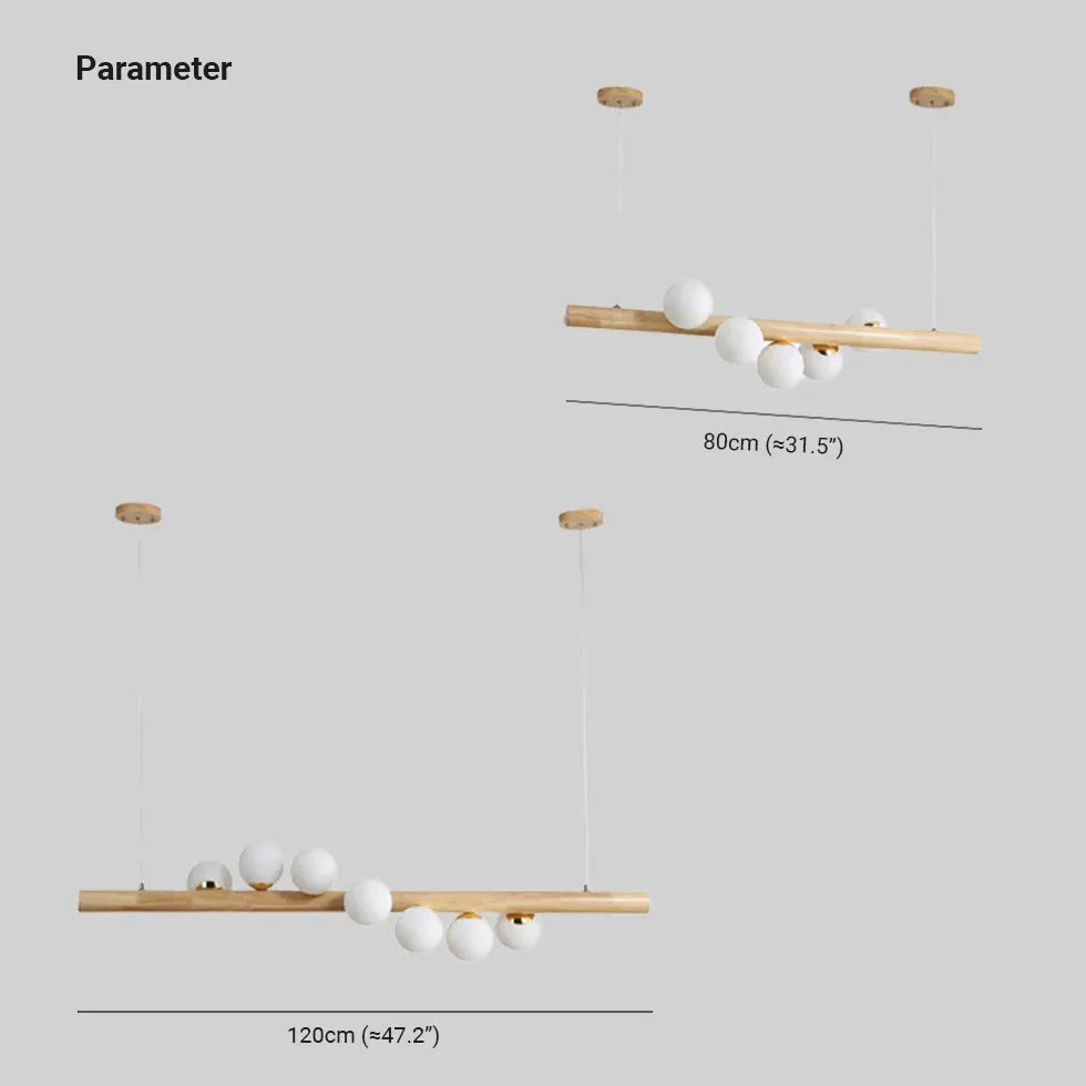 Pendelleuchte Wohnzimmer Holz moderne nordische Einfachheit - Clowas.de