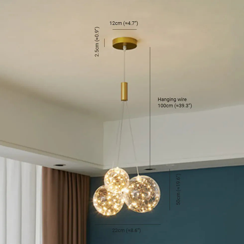 Glas Pendelleuchte mehrflammig modern schlicht nordisch Design - Clowas.de