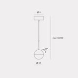 Pendelleuchte Kugel Design moderne minimalistische nordische Eleganz - Clowas.de