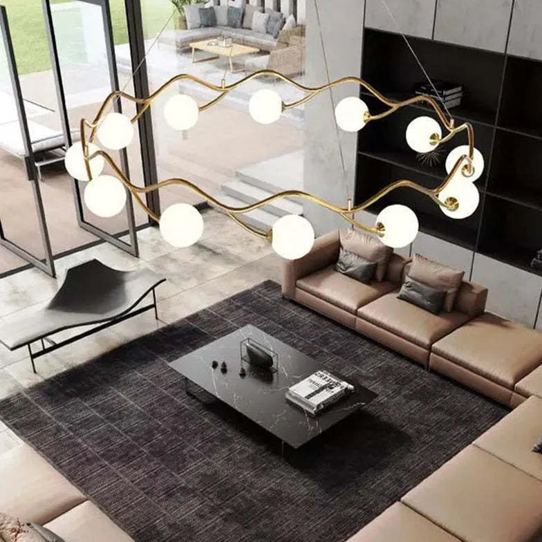 Kronleuchter modern wohnzimmer mit einfachem Ringdesign - Clowas.de