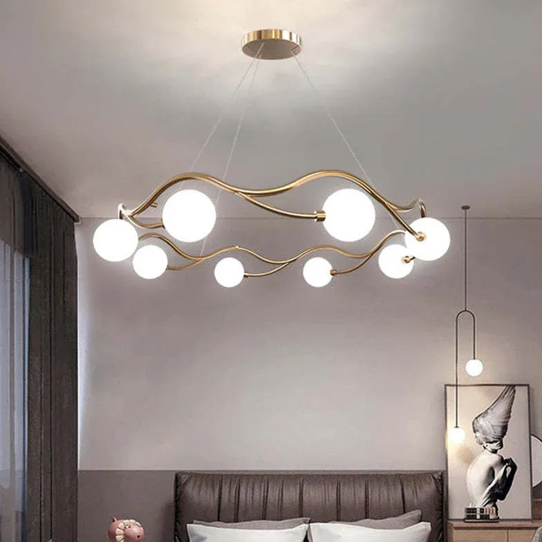 Kronleuchter modern wohnzimmer mit einfachem Ringdesign - Clowas.de