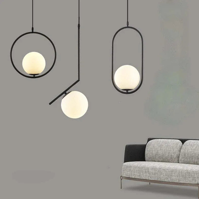 Pendelleuchte Weiß Rund im nordischen modernen Design - Clowas.de