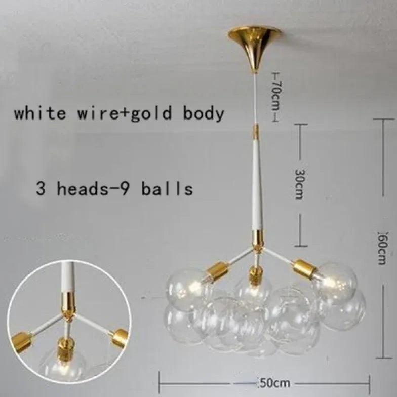 Pendelleuchte wohnzimmer glas im nordischen kreativen Stil - Clowas.de