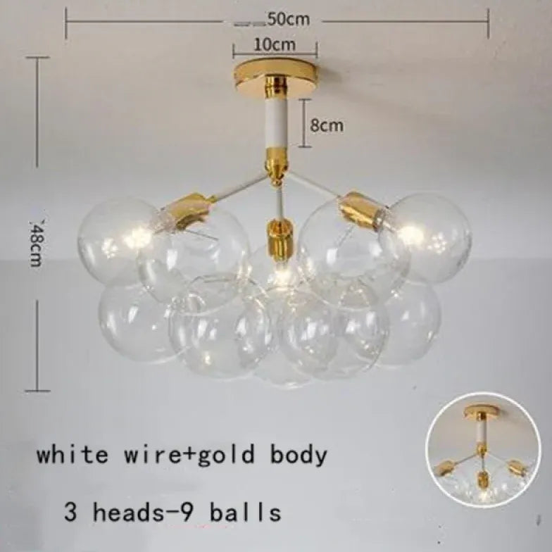Pendelleuchte wohnzimmer glas im nordischen kreativen Stil - Clowas.de