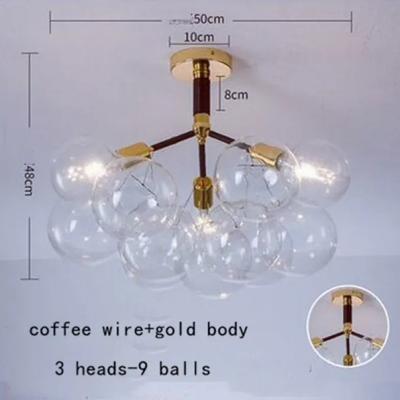 Pendelleuchte wohnzimmer glas im nordischen kreativen Stil - Clowas.de