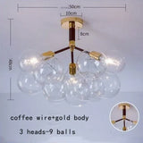 Pendelleuchte wohnzimmer glas im nordischen kreativen Stil - Clowas.de