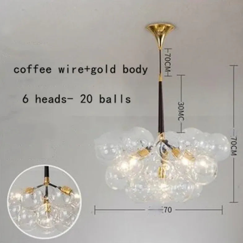 Pendelleuchte wohnzimmer glas im nordischen kreativen Stil - Clowas.de