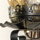 Vintage Wandleuchten aus amerikanischem Schiffsbaum mit Glaslampenschirm - Clowas.de