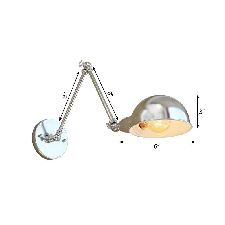 Wand Leselampe schwenkbar im Vintage-industriellen Design - Clowas.de