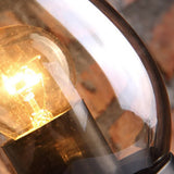 wandleuchte arm schwarz Glasstil Retro Design - Clowas.de