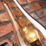 wandleuchte arm schwarz Glasstil Retro Design - Clowas.de