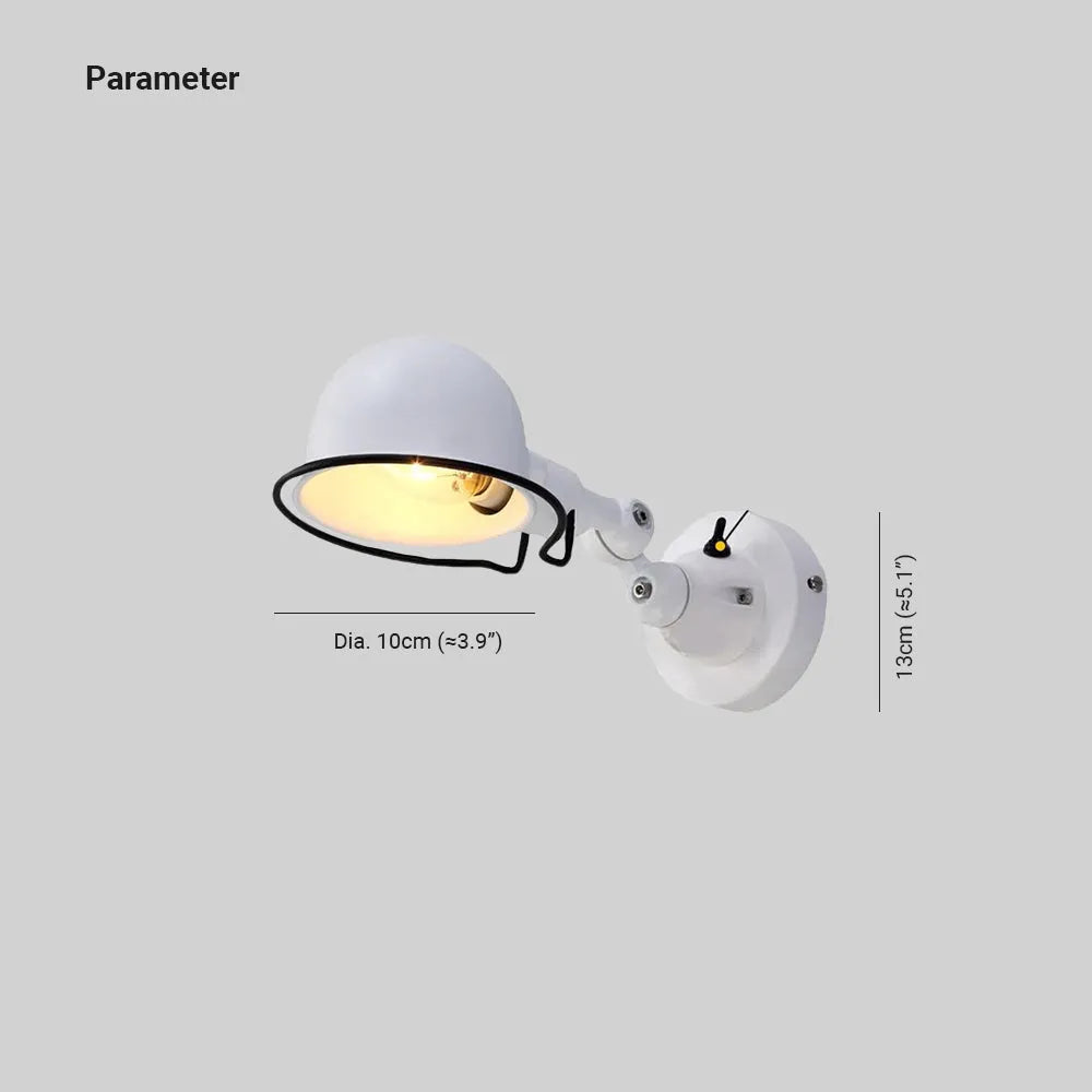 Wandleuchte außen rund nordisch minimalistisch Eisenkunst - Clowas.de