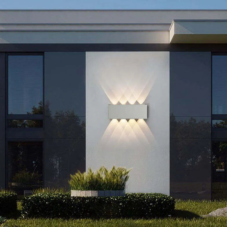 wandleuchte außen up down moderne wasserdichte einfache - Clowas.de