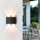wandleuchte außen up down moderne wasserdichte einfache - Clowas.de