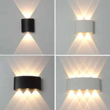 wandleuchte außen up down moderne wasserdichte einfache - Clowas.de