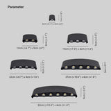 wandleuchte außen up down moderne wasserdichte einfache - Clowas.de