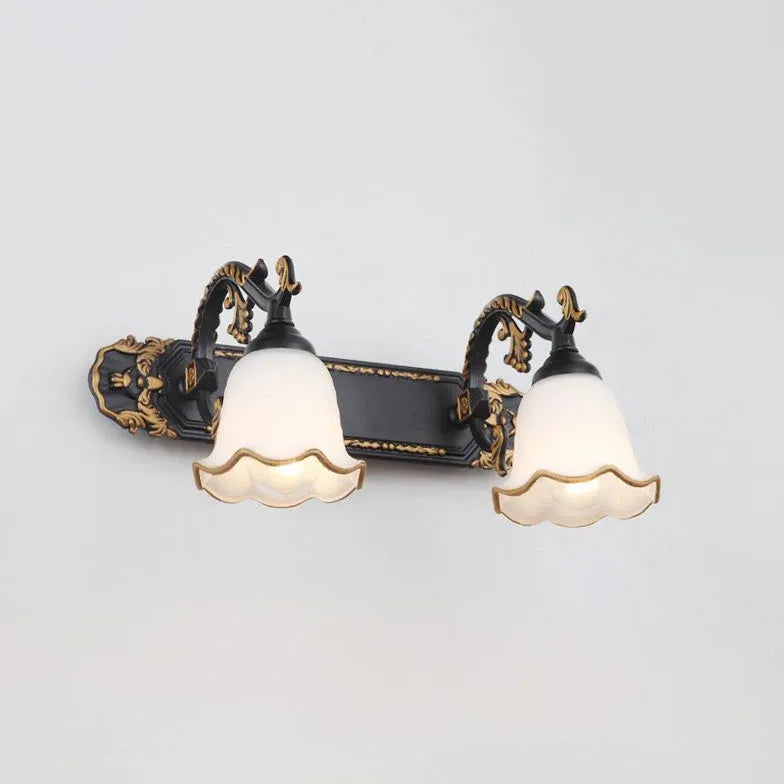 wandleuchte badezimmer vintage romantische retro blumenoptik - Clowas.de