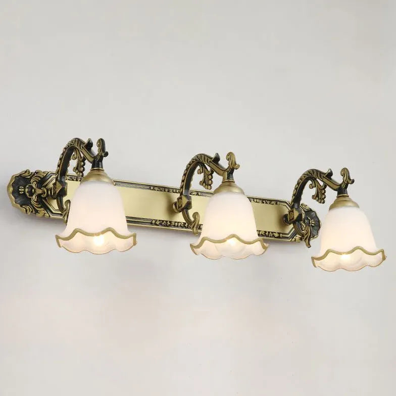 wandleuchte badezimmer vintage romantische retro blumenoptik - Clowas.de