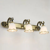 wandleuchte badezimmer vintage romantische retro blumenoptik - Clowas.de