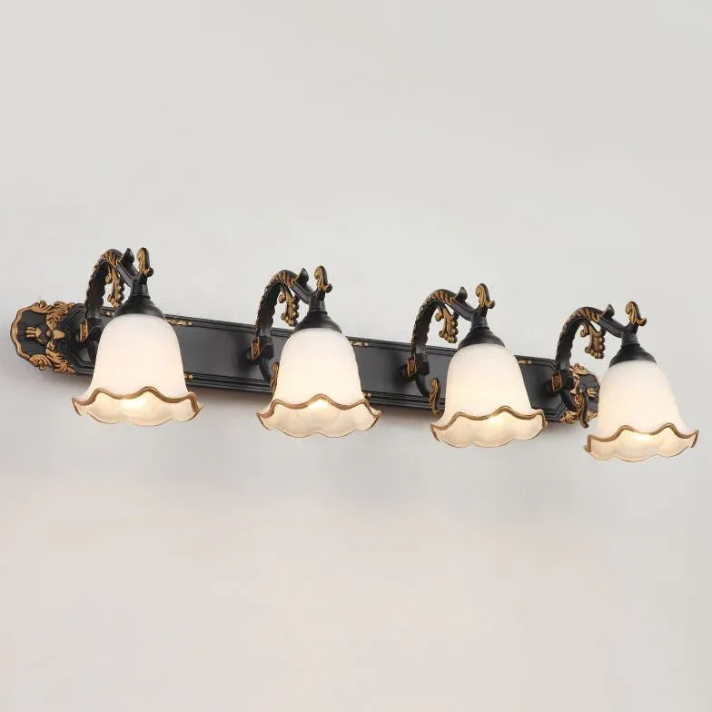 wandleuchte badezimmer vintage romantische retro blumenoptik - Clowas.de