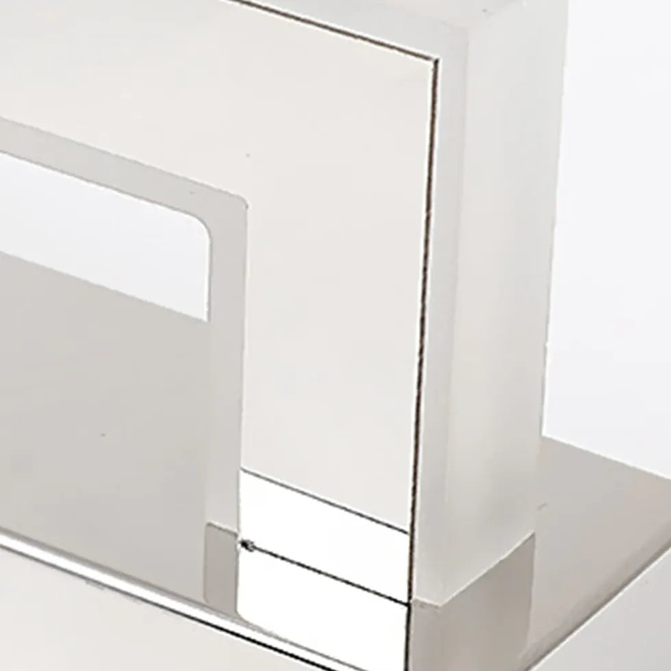 Wandleuchte Badezimmer weiß rechteckige Kristalle Design - Clowas.de