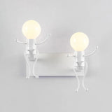 wandleuchte bett schwarz minimalistische menschen design - Clowas.de