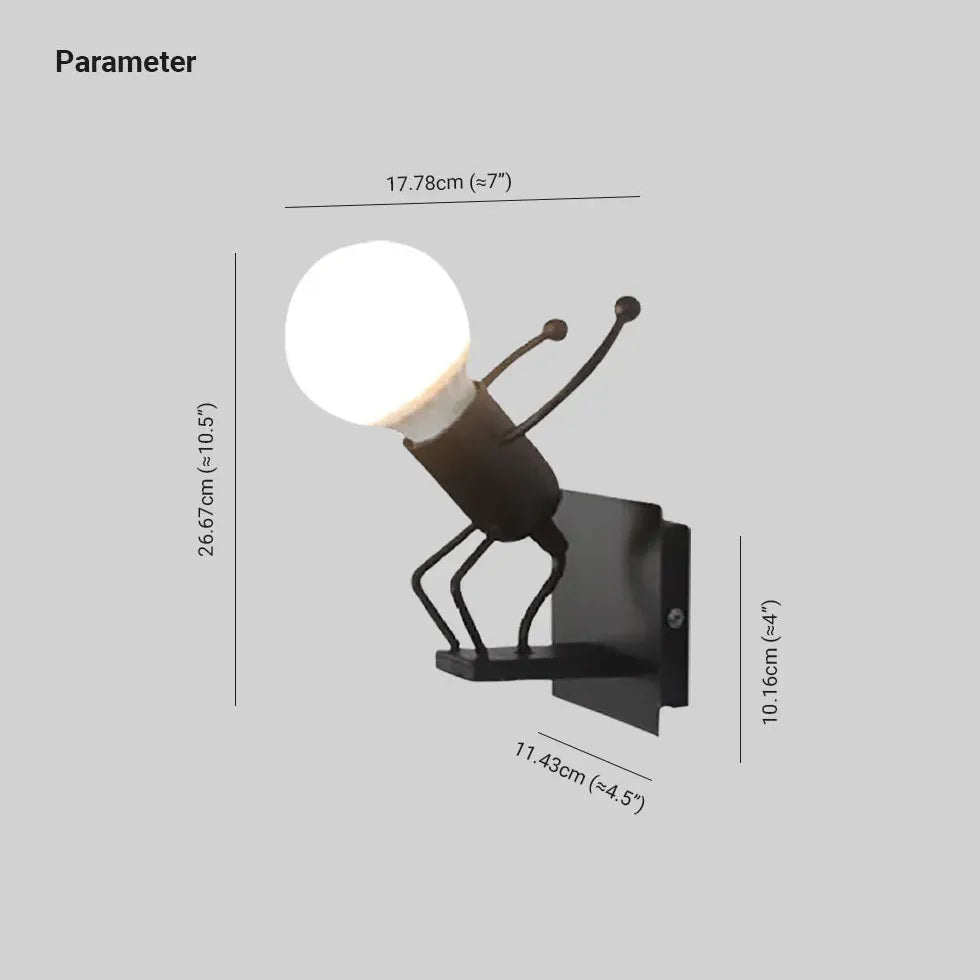 wandleuchte bett schwarz minimalistische menschen design - Clowas.de