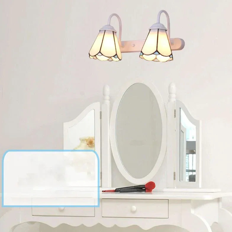 Wandleuchte bunt im retro Blumenstil amerikanisch - Clowas.de