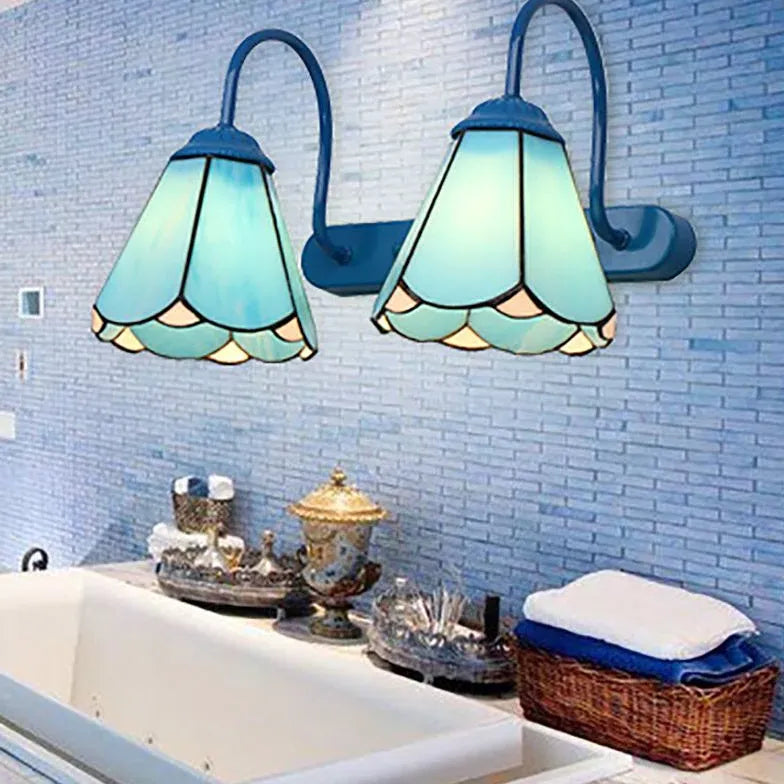 Wandleuchte bunt im retro Blumenstil amerikanisch - Clowas.de