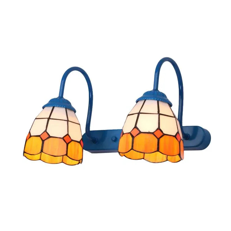 Wandleuchte bunt im retro Blumenstil amerikanisch - Clowas.de