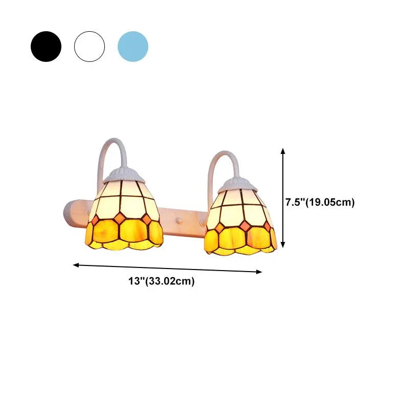 Wandleuchte bunt im retro Blumenstil amerikanisch - Clowas.de