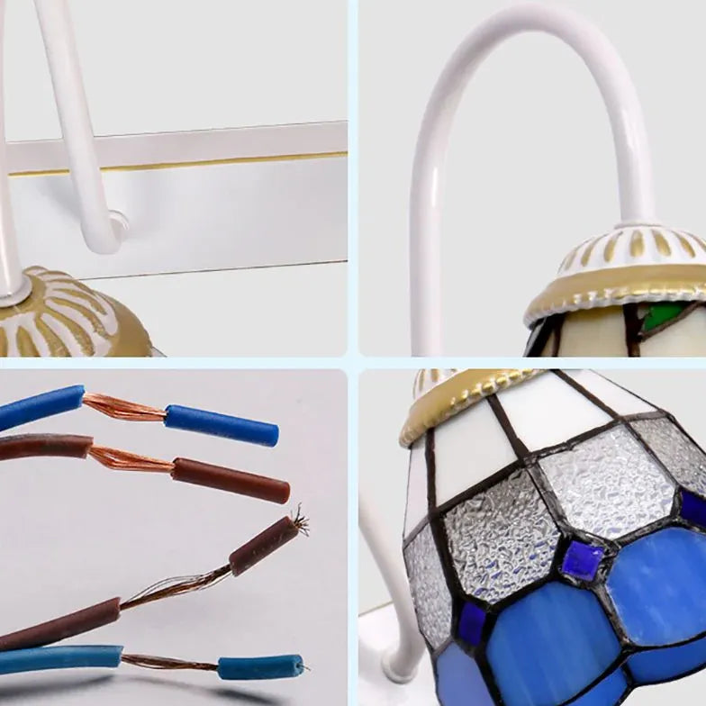 Wandleuchte bunt im retro Blumenstil amerikanisch - Clowas.de