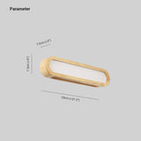 wandleuchte flach led Moderne oval minimalistisch - Clowas.de