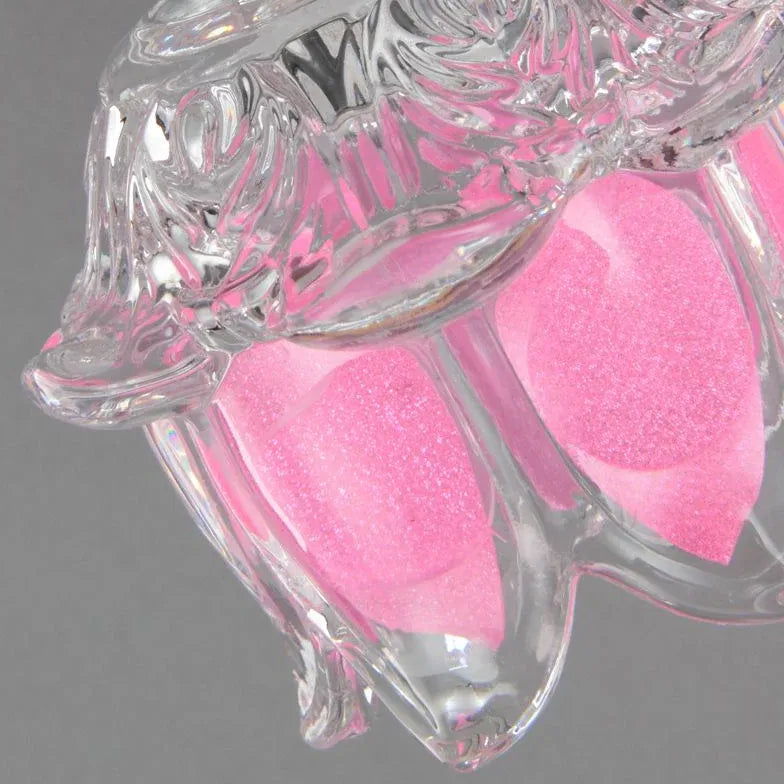 Wandleuchte für Badezimmer mit rosa Glasblumen - Clowas.de