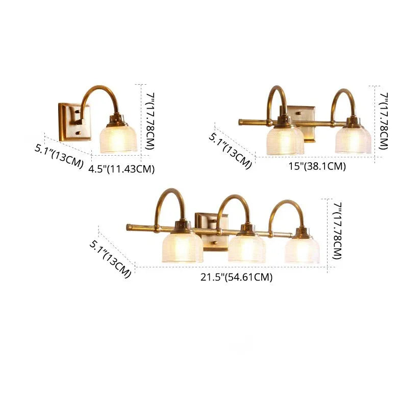 Wandleuchte Glas Vintage Retro Stil mit Arm - Clowas.de