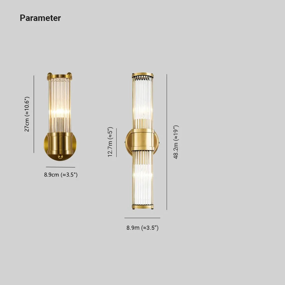 wandleuchte gold led moderne glas design minimalismus - Clowas.de