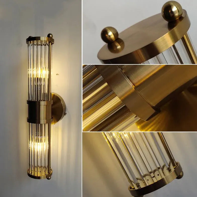 wandleuchte gold led moderne glas design minimalismus - Clowas.de