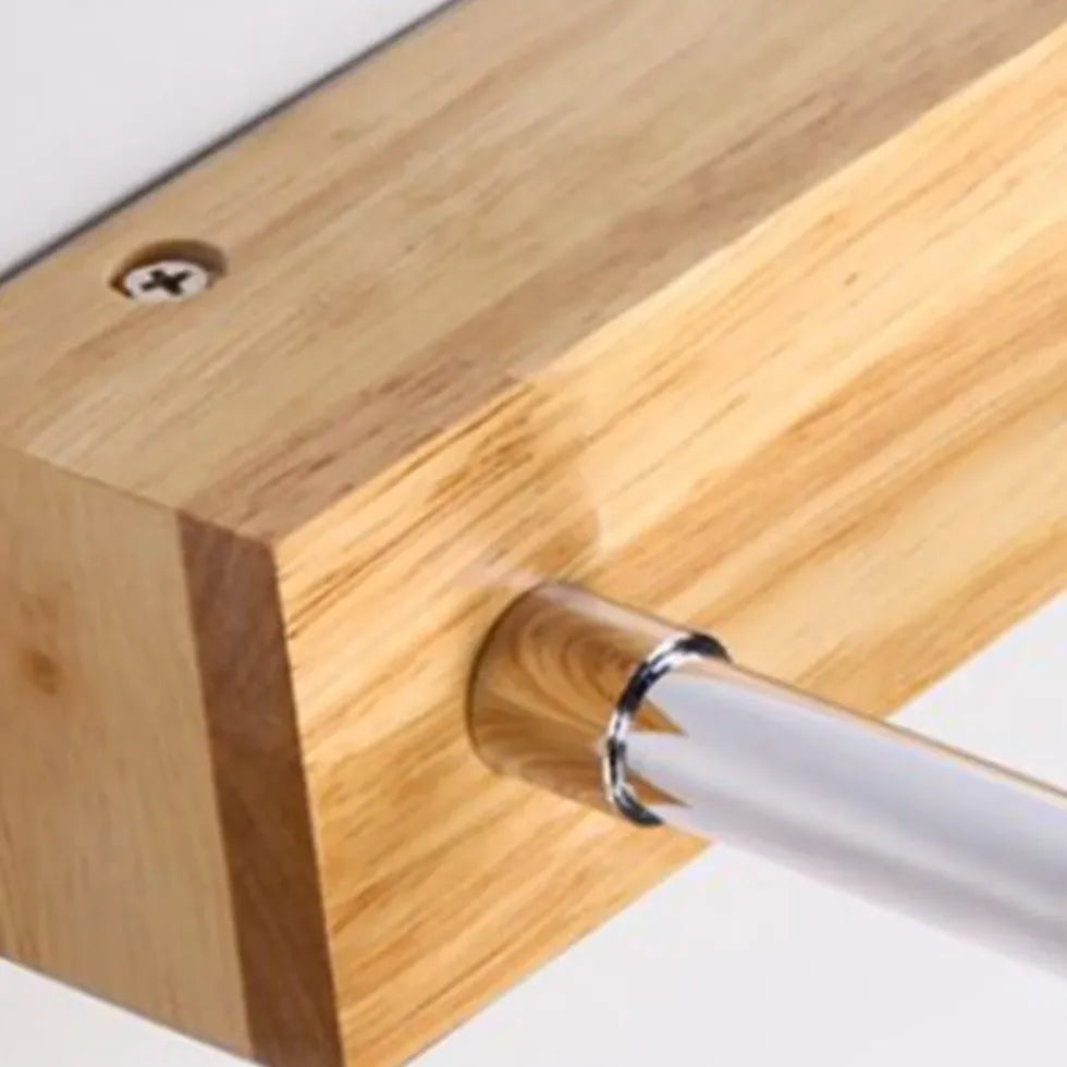 Wandleuchte Holz Eiche aus drehbarem Massivholz Design - Clowas.de