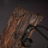 Wandleuchte Holz Schwarz Vintage Stil Holzdesign - Clowas.de