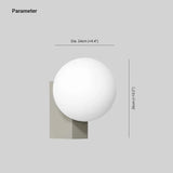 Wandleuchte Kugel Weiß modernes Design und Stil - Clowas.de