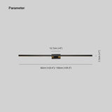 Wandleuchte lang schwarz für modernes Wohndesign - Clowas.de