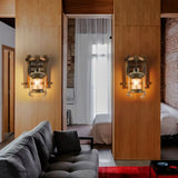 wandleuchte laterne vintage Holzdesign für gemütliche Räume - Clowas.de